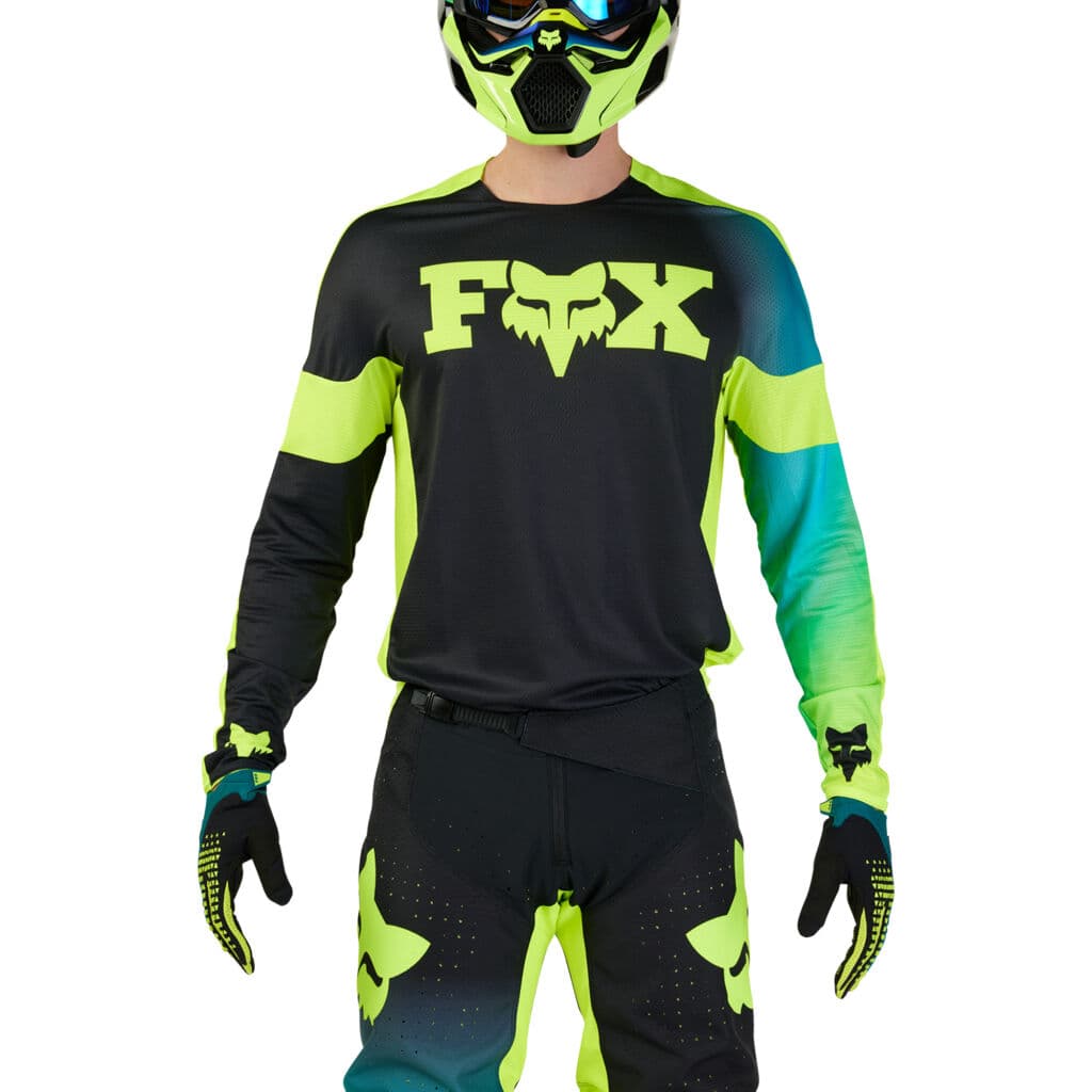 FOX 360 Streak Jersey - Black/Yellow MX24