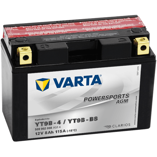Varta 12V/8Ah - moto LF (YT9B-4/YT9B-BS)
