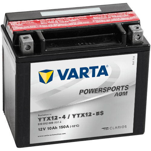Varta 12V/10Ah-moto LF (YTX12-4/YTX12-BS)- all Access 400 (Tomahawk, Warrior, Max)