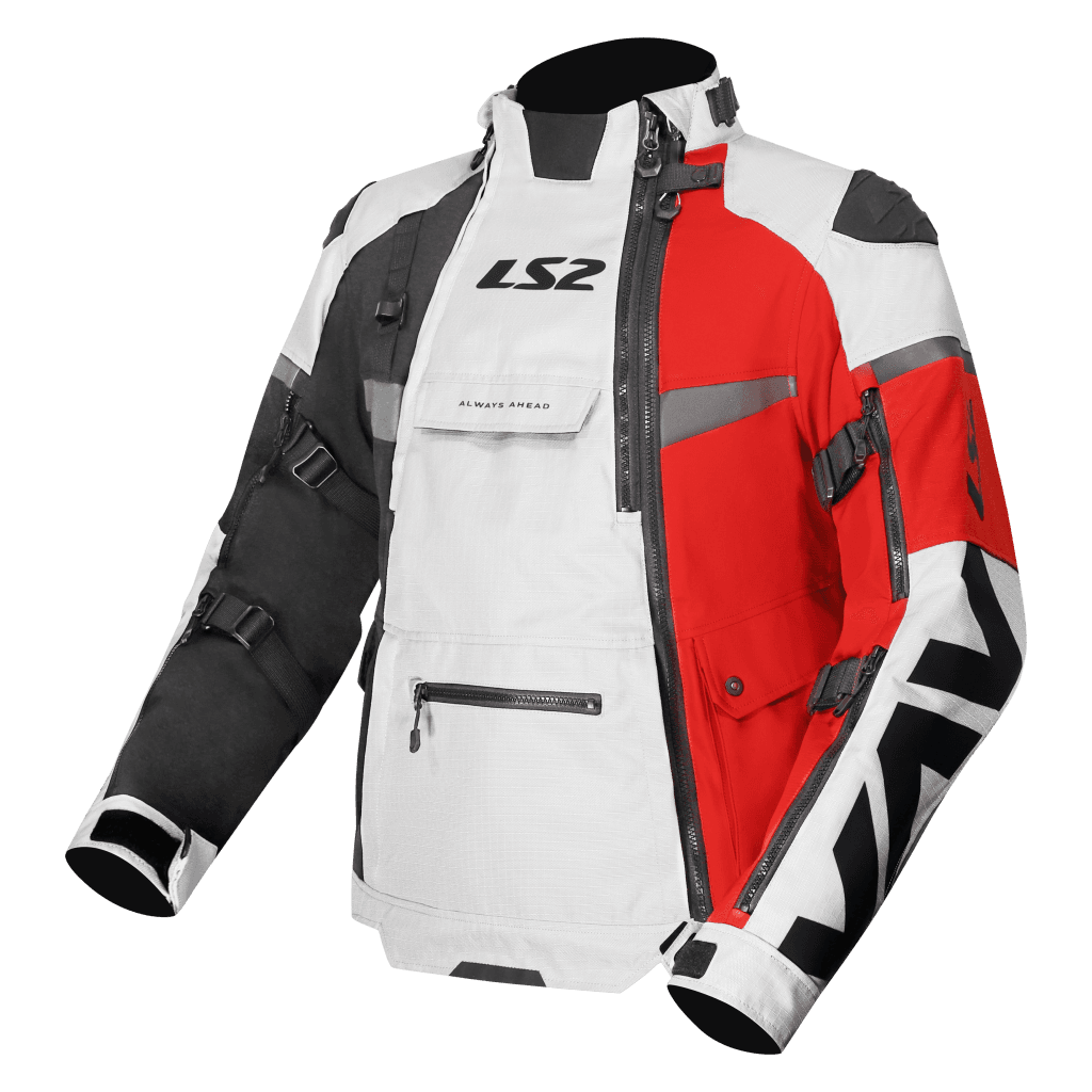 LS2 X-MASTER MAN JACKET BLACK GREY RED