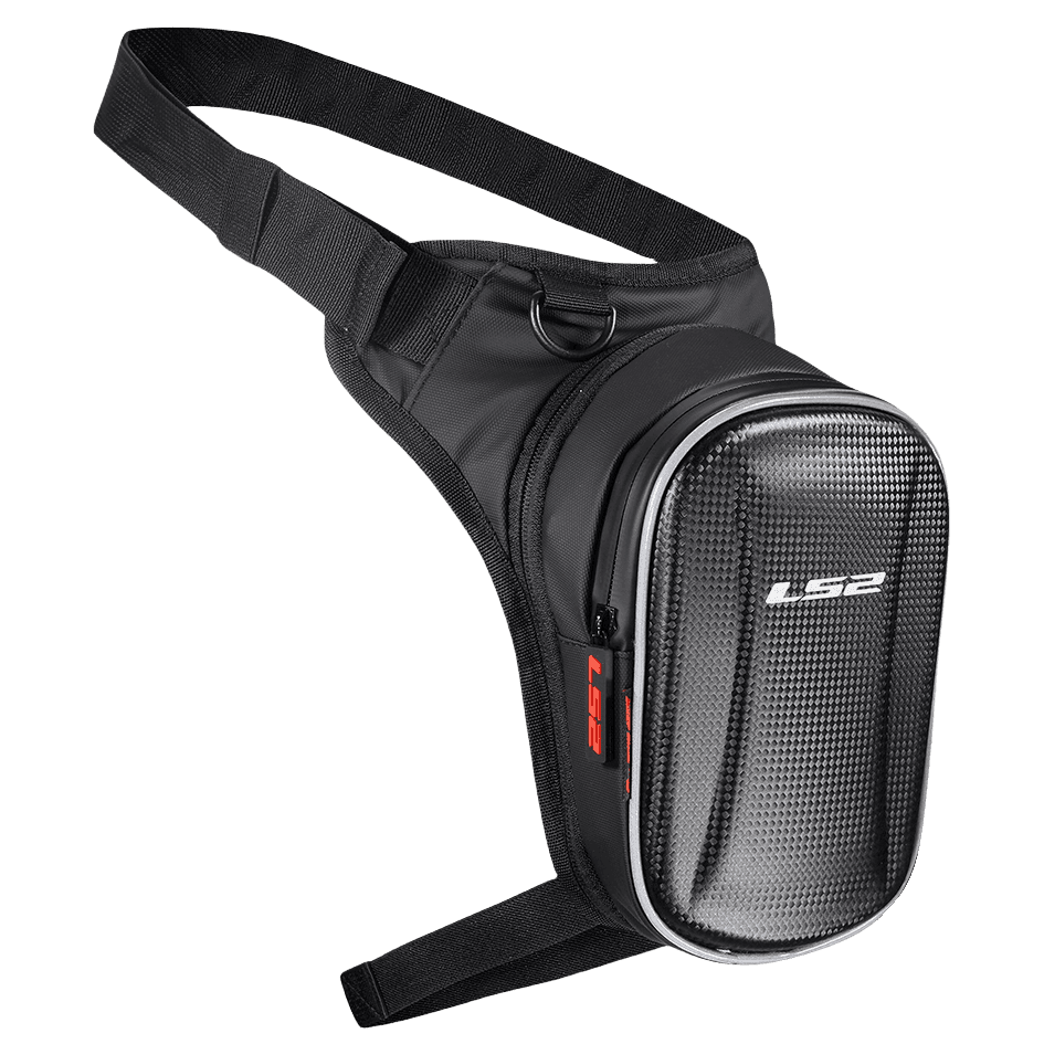 LS2 LLB-03 Leg Bag 900D film/PVC Carbon Grain Black 4.5L