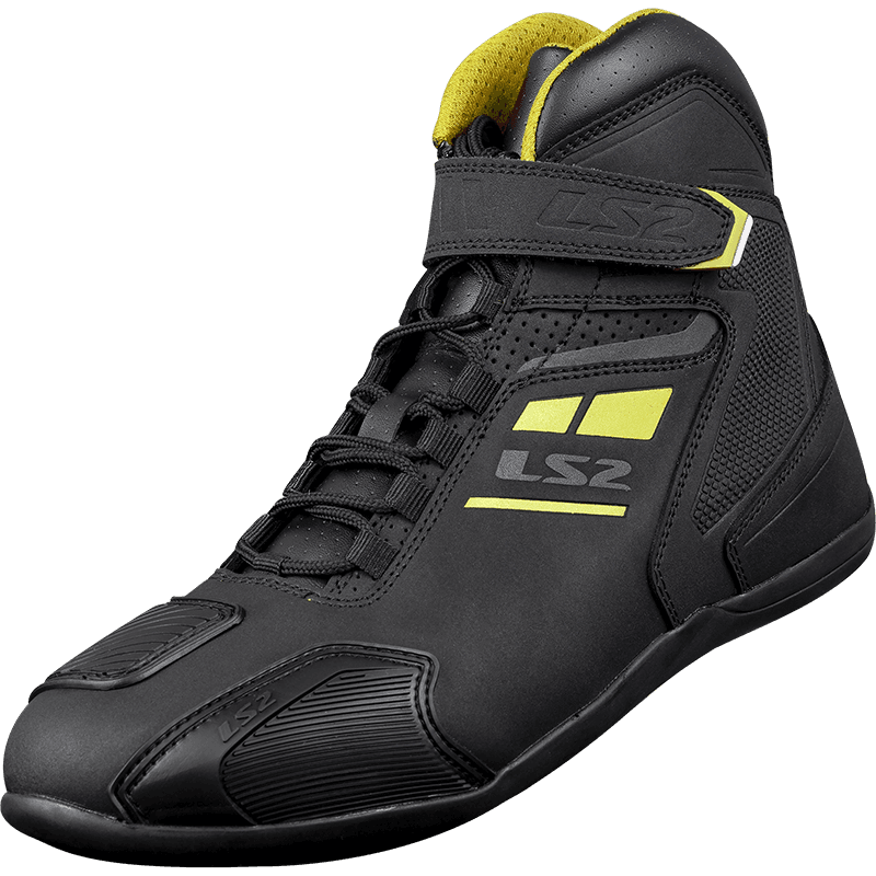 LS2 GARRA MAN BOOTS BLACK H-V YELLOW
