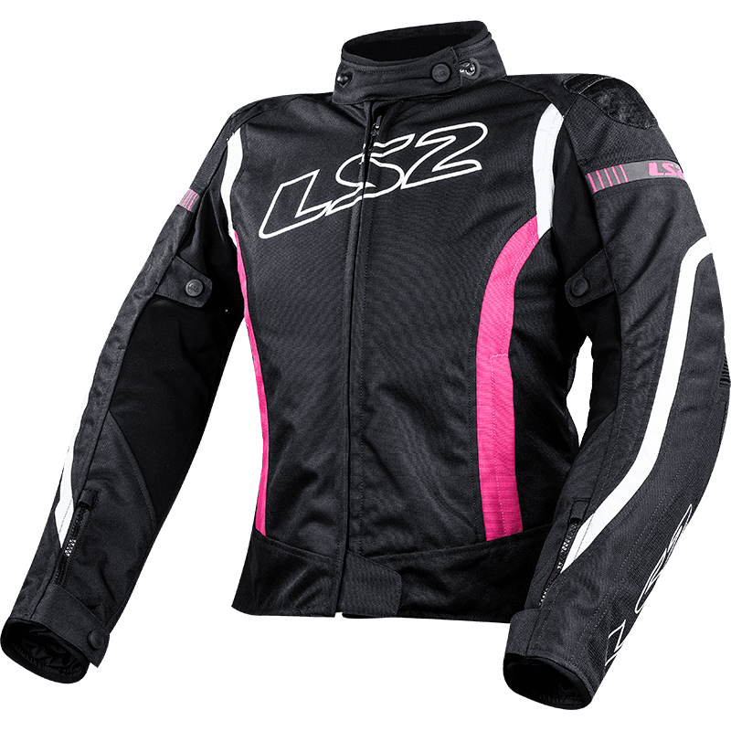 LS2 GATE LADY JACKET BLACK PINK