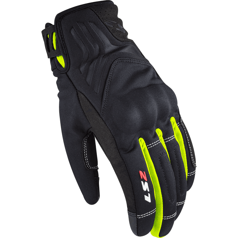 LS2 JET 2 LADY GLOVES BLACK H-V YELLOW