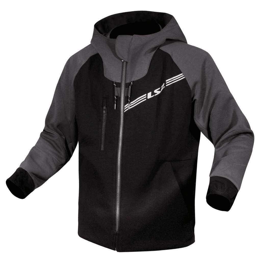 LS2 THROTTLE MAN JACKET BLACK DARK GREY