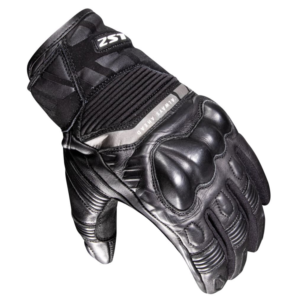 LS2 OCTANE WP LEATHER MAN GLOVES BLACK