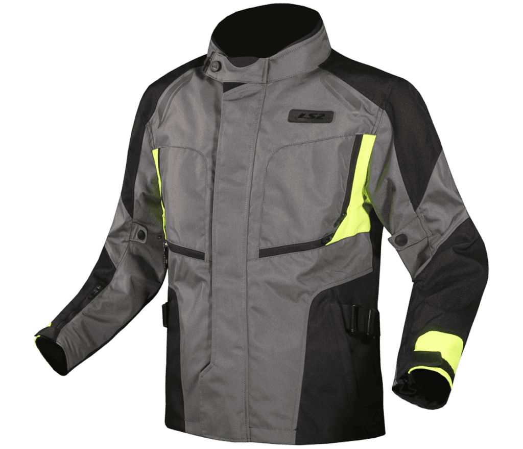 LS2 PHASE MAN JACKET GREY BLACK YELLOW