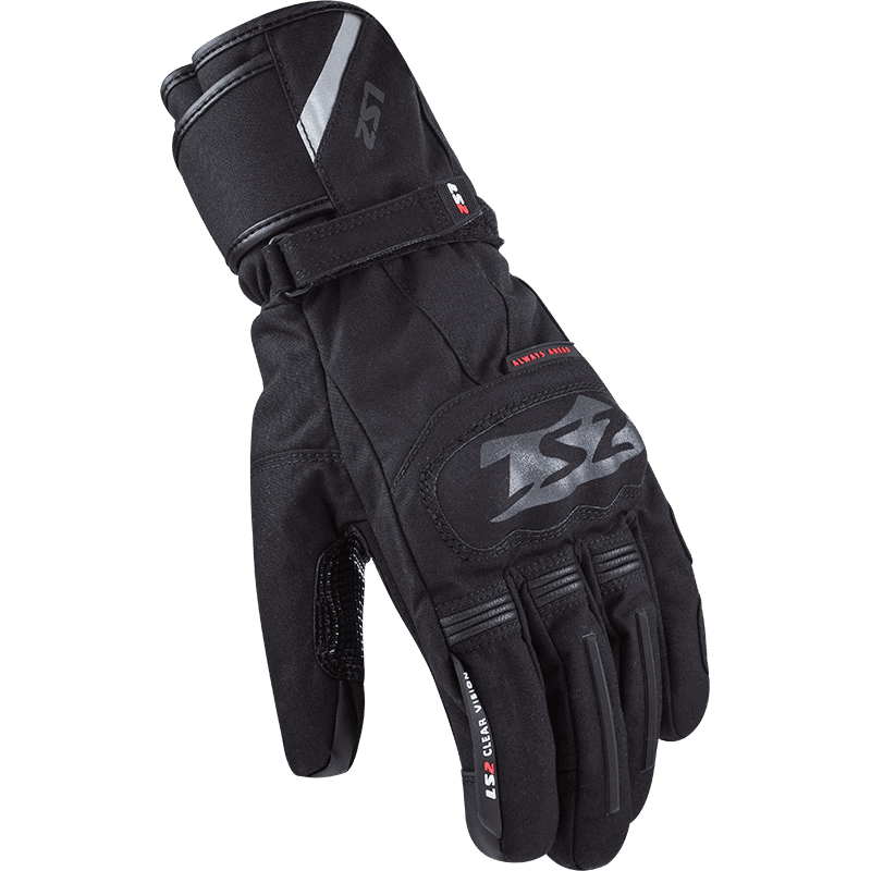 LS2 SNOW MAN GLOVES BLACK