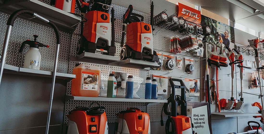 Záhradná technika STIHL v predajni