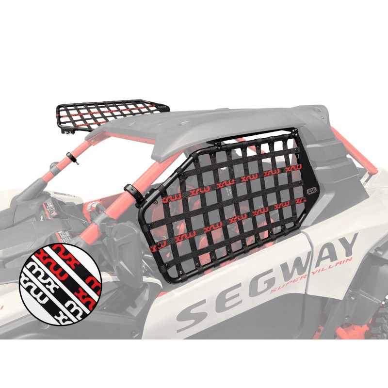 XRW UPPER DOOR with BLACK/RED NETS - SEGWAY SUPER VILLAIN SX20 (compatible with...