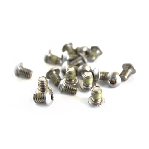 BIG GUN 1/4 x 20 x3/8 Base Plate Allen Screws (4pk) - Button Head (Silver)