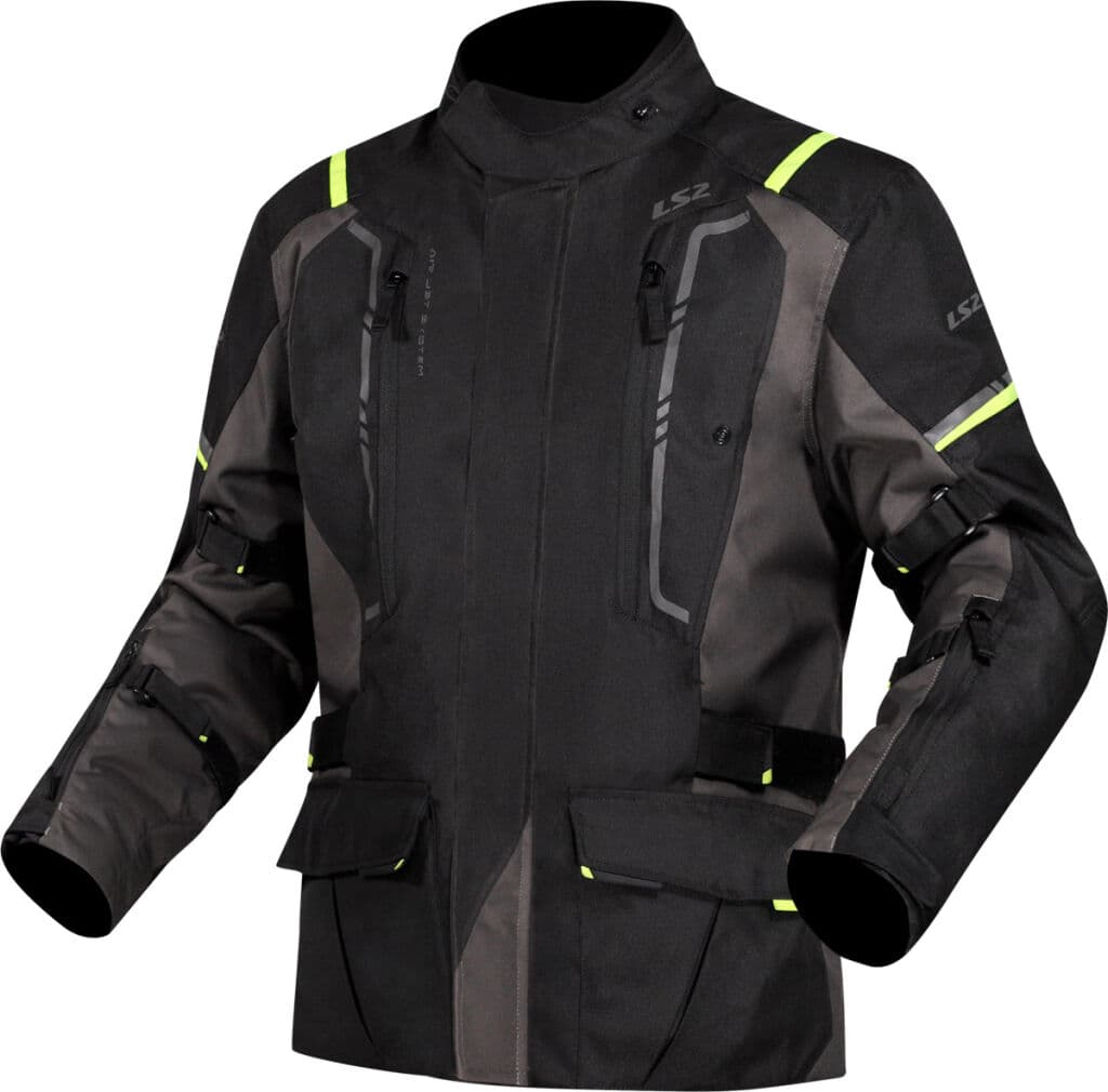 LS2 NARVIK MAN JACKET GREY BLACK H-V YELLOW
